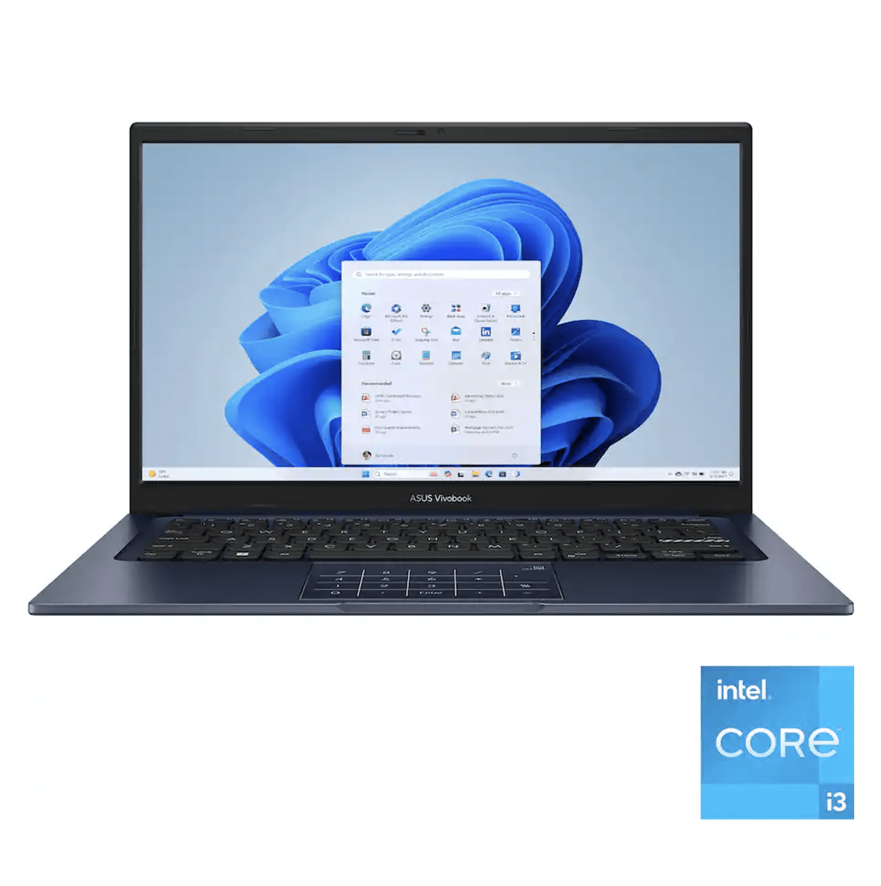ASUS Vivobook 14 14in FHD Laptop Bundle, Intel i3-1315U, 8GB, 512GB SSD, Blue