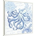 thumbnail image 3 of Amanti Art Coastal Sketchbook Octopus Framed Canvas Wall Art Print, 3 of 7