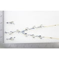 thumbnail image 5 of Faship Gorgeous Light Blue Rhinestone Crystal Floral Necklace Earrings Set, 5 of 5