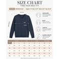 thumbnail image 7 of QUALFORT Women’s V-Neck Cable Knit Sweater, Lightweight Long Sleeve Pullover, Deep Sea Blue, Size M, 7 of 7
