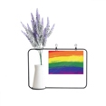thumbnail image 1 of Stippling Rainbow LGBT Artificial Lavender Flower Vase Bottle Card, 1 of 2