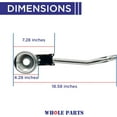 thumbnail image 2 of Whole Parts Top Burner Rear Part# PA080036 - Replacement & Compatible with Some Ranges or Cooking Surface Gas Burner, 2 of 6