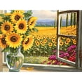 thumbnail image 1 of Wdftyju DIY pintura al óleo por números girasol codificado pintado a mano dibujo acrílico decoración del hogar Wdftyju 5bc7gs6qb5cu1aq4, 1 of 9
