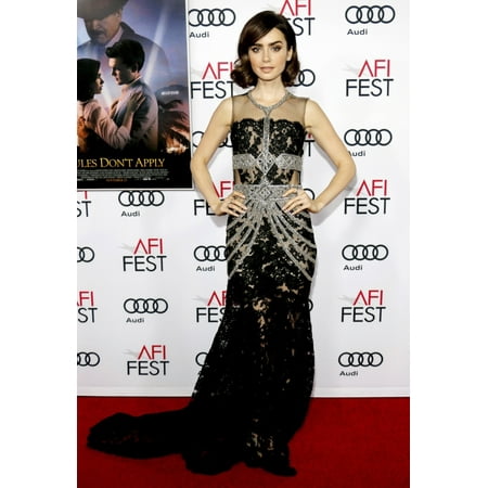 Lily Collins At Arrivals For Rules DonT Apply Premiere - Afi Fest 2016 Tcl Chinese Theatre Hollywood Ca November 10 2016 Photo By Elizabeth GoodenoughEverett Collection