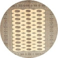 thumbnail image 1 of Ahgly Company Indoor Round Traditional Golden Blonde Gold Persian Area Rugs, 4' Round, 1 of 6
