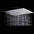 thumbnail image 3 of 8 Inch Ultra Slim Design Shower Head with Anti-clogging Silicone Nozzles, 3 of 4