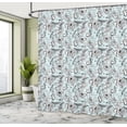 thumbnail image 5 of Ambesonne Garden Art Shower Curtain, Bugs and Daises, 69"Wx75"L, Pale Blue White, 5 of 5