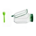 thumbnail image 2 of Salad Jar with Side Opening with Fork, Mason Jar Salad Container, Leakproof Dressing Compartment, Vertical Layering Salad Jars, Reusable & Portable Lunch Containers for Office, Picnic & Travel, 2 of 12