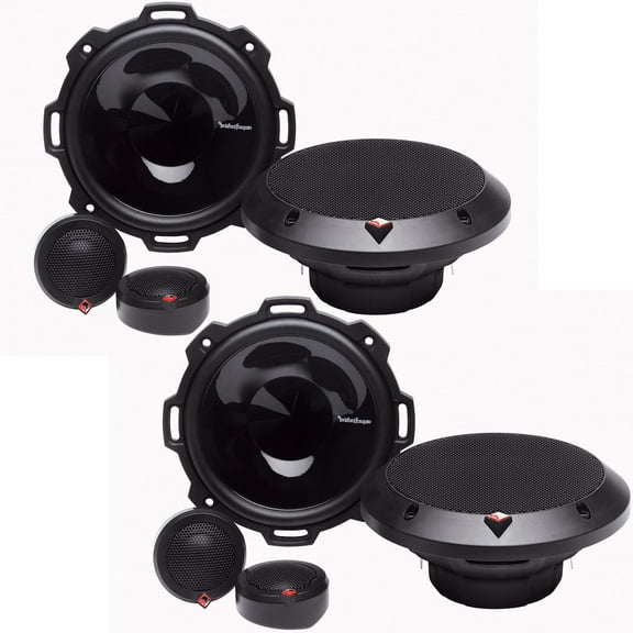 Rockford Fosgate - Two Pairs of P152-S 5.25” 2-Way System- 50 Watts Rms, 100 Watts Peak, Grilles Included