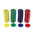 thumbnail image 1 of 2x Fichas plásticas del del monedas del de para el accesorio de CUTICAT Fichas de póquer del juego de mesa, 1 of 8