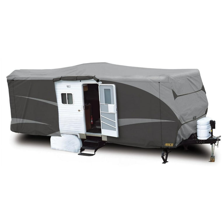 Copertura Per Roulotte ADCO 52245 Serie Designer SFS AquaShed | Adatta Per Lunghezze 8,7m - 9,6m, Grigio