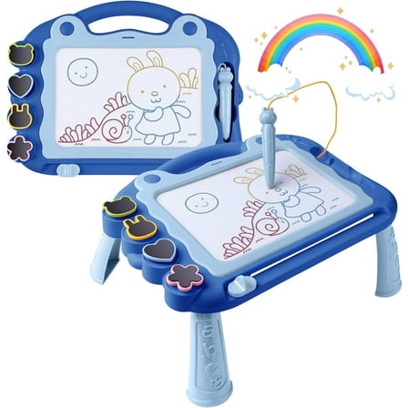 Bisofice Magnetic Drawing Board for Toddlers 1-3, Color Erasable Doodle Writing Tablet Doodle Board for Kids, Educational Learning Travel Toys for 2 3 4 Year Old Boy Birthday Girl Gifts