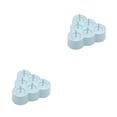 thumbnail image 3 of Inteprter Sirva cubitos de hielo con formas hermosas con un elegante molde de hielo como regalo en Navidad o cumpleaños Moldes para cubitos de Triángulo azul 2Conjunto, 3 of 6