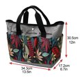 thumbnail image 2 of Bolsa de mano para herramientas de jardín FLhrweasw tela Oxford con asa de bolsillo múltiple gris, 2 of 9