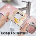 thumbnail image 6 of Sikiie Dog Sitting In Bathtub With Duck On Head Splash Guard for Sink Faucet-1 PC Super Absorbent Fast Drying Mat Sink Gadgets-Splash Guard for Kitchen, Sink Mat, 6 of 7