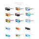 thumbnail image 5 of Men's Sunglasses Fashion Luxury Man Glasses Outdoor Sports Windproof Goggles Women Shades UV400 Brand Design Classic Eyewear, 5 of 5