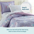 thumbnail image 4 of Wildkin Kids 7 Pc Full Cotton Bed in a Bag for Boys & Girls (Unicorn Purple), 4 of 5