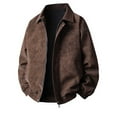 thumbnail image 1 of Veste en Cuir Décontractée à Manches Longues pour Hommes avec Poches Zippées et Col à Revers, Tenue Extérieure, 1 of 9