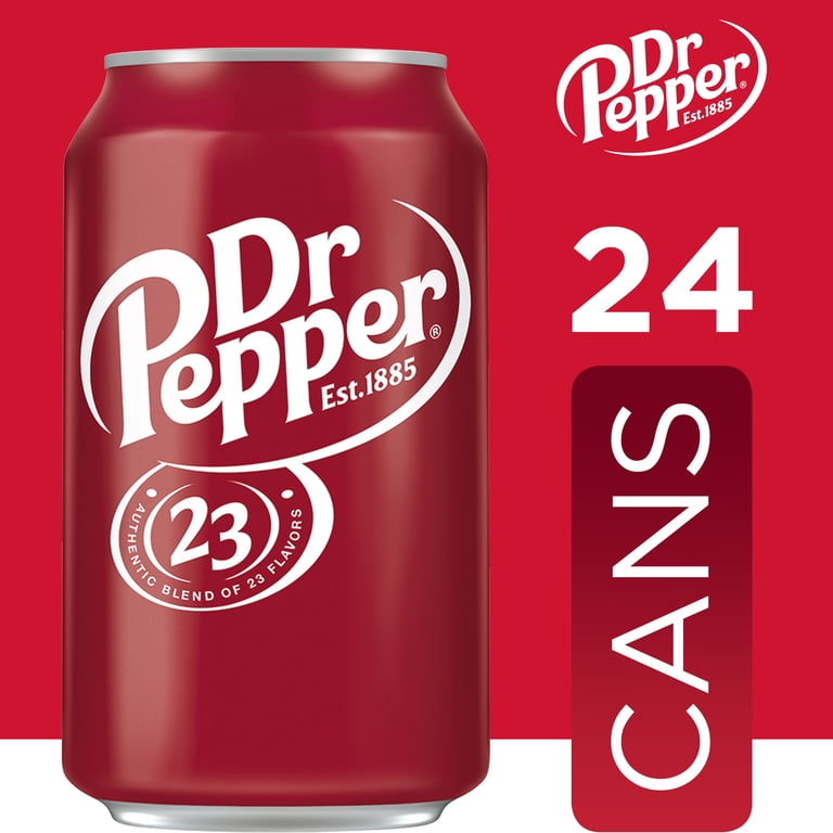 Dr. Pepper Soda Pop, 12 fl oz Cans, 24 Pack photo 3