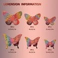 thumbnail image 4 of Butterfly Wall Decor, 48Pcs 2 Styles 3 Sizes Butterflies for Birthday Cake Cupcake Toppers, 3D Paper Iridescent Sticker Graduation Grad Cap Decorations Baby Shower Girl Room Nursery Decals, 4 of 7