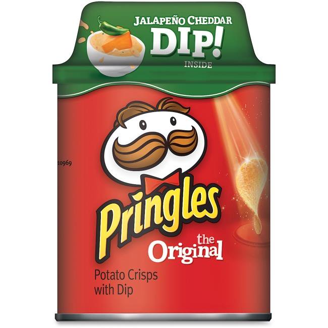 Kelloggs 12496 Potato Chips with Dip, Jalapeno Cheddar 2. 8 oz