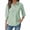 #193-Green, variant on AUNVITO Women's Striped Button Down Shirt 3/4 Sleeve Classic Collar Office Casual Comfort Fit