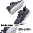 thumbnail image 6 of YHOON Boys Girls Shoes Sneakers Slip on Athletic Tennis Walking Shoes Lightweight Kids Shoes Grey Toddler Size 8, 6 of 6