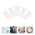 thumbnail image 4 of 25 uds. Clips de plástico transparente para chupete de bebé en forma de T, Clips para insignia, soportes para hacer correas de Clips transparentes, 4 of 7