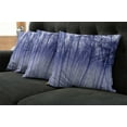 thumbnail image 2 of Ambesonne Forest Throw Pillow Cover 4 Pack, Winter Woodland Foggy, 16", Purple Black Grey, 2 of 6