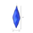 thumbnail image 2 of Vickerman 8" Cobalt Blue Matte Swirl Finial Ornament, Pack of 6, 2 of 3