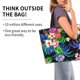 thumbnail image 2 of Disketp Colorful Flowers Bolsa Tote Estampada para Mujer, Bolso de Hombro y de Mano para Compras y Viajes, 2 of 8
