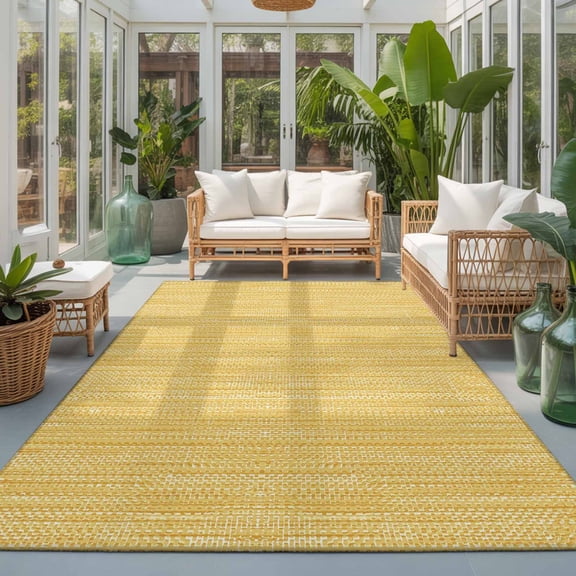 Cream Yellow Washable Living Room Rugs 5'x8', Country Vintage Minimalist Solid Color Backdrop Washable Throw Large Area Rug Non-Slip Sturdy Edge Binding Carpet for Living Area Kitchen Office