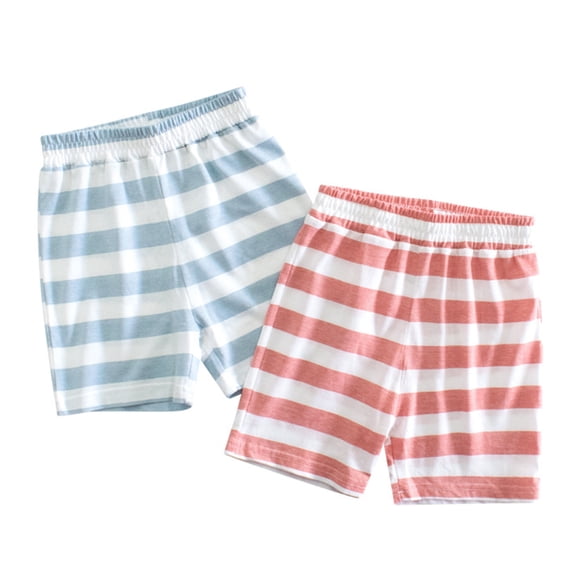Toddler Shorts Boys Girls Summer Cotton Striped Shorts Baby Pants 1-8Y
