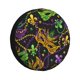 thumbnail image 1 of Balery Mardi Gras Surface Cubiertas para Neumáticos - Protector Resistente para Neumáticos de Camioneta, SUV, Remolque, Camper y RV-14 inch, 1 of 6