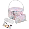 thumbnail image 1 of Cesta de costura SINGER Premium redonda grande con kit de costura, 1 of 9