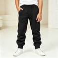 thumbnail image 5 of Edvintorg Boys Sweatpants Solid Color Casual Jogger Elastic Waisted Cuffed Athletic Pant with with Pocket Kids Clothes Size 5-14, 5 of 8