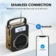 thumbnail image 3 of Radio portátil JEUJUG AM FM, reloj digital con Bluetooth de 5 W, 3 of 7