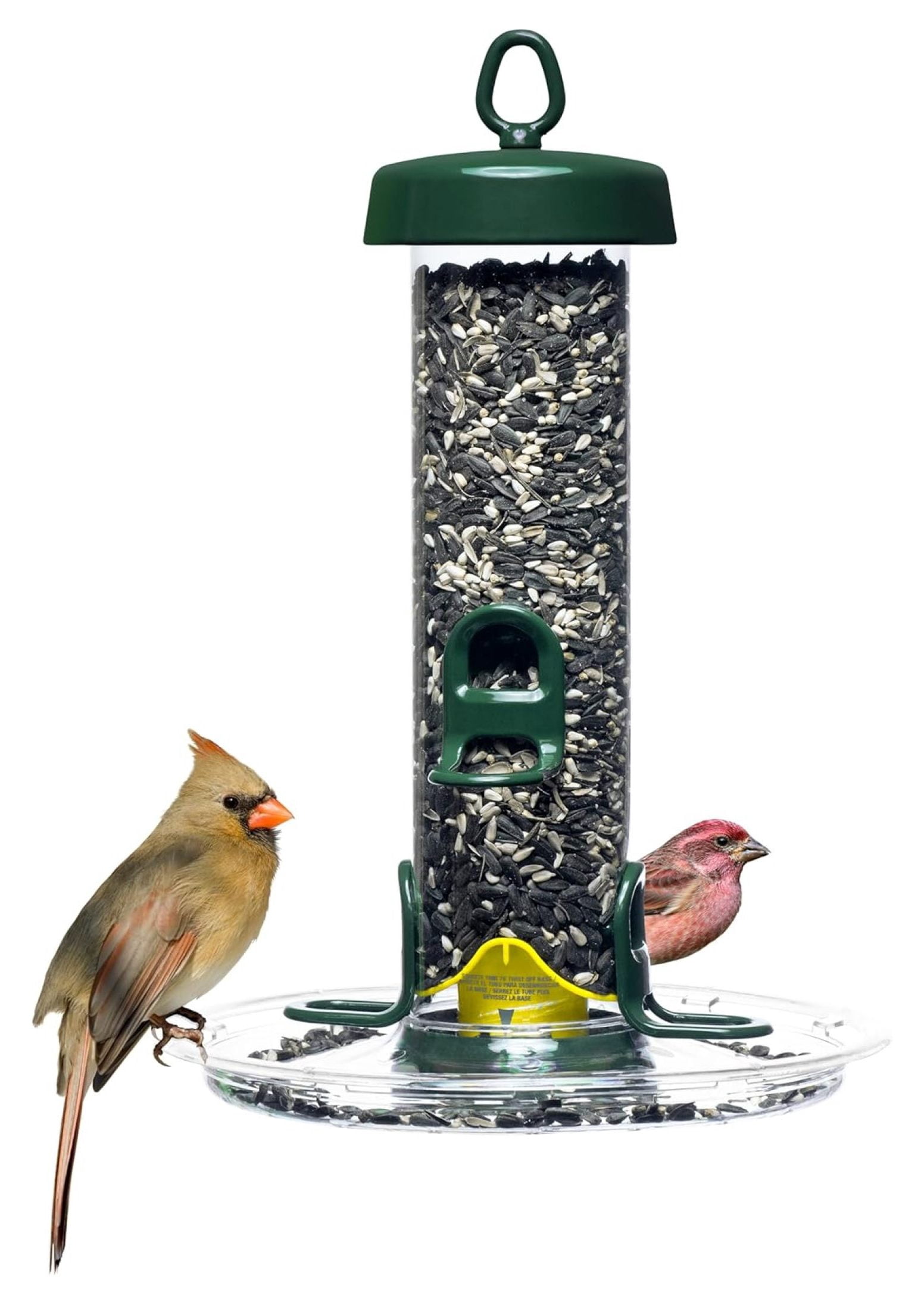 Tube 150 Wild Feeder w/4 Seed Ports, 2.6-Pound Seed Capacity, Pole-mountable