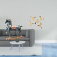 thumbnail image 2 of Figura de caballo, escultura de animal, pájaro de madera coleccionable, arte de pared, pájaros voladores de madera, decoración de pared, material de r, 2 of 8