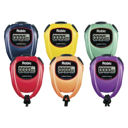UPC: 0021096679994 | Robic SC-429 Water Resistant All Purpose Stopwatch Set of 6