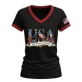 thumbnail image 4 of kaondbfi Summer Tops for Women Women's 250Th Anniversary Print V Neck T Shirt 250Th Anniversary Tshirt Patriotic Tee Womens Essentials Fashion Clothing, 4 of 7