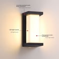 thumbnail image 1 of Lámpara de pared para exterior, impermeable, a prueba de humedad, de aluminio, para balcón, pasillo, terraza, escalera, iluminación, patio exterior, lámpara de pared exterior, 1 of 3