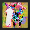thumbnail image 2 of Stephen Chambers 20x20 Black Modern Wood Framed Wall Art Titled - Love Horse, 2 of 6