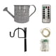 thumbnail image 1 of Fiudx Ducha de Luz de Estrellas, Regadera Decorativa para Jardín, Cable de Cobre, Led Blanco Cálido, Luz a Pilas, Foco para Jardín Exterior, Ambiente Nocturno para Patio, Soporte de 80 Cm, Incluye So, 1 of 6