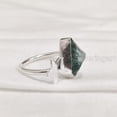 thumbnail image 4 of Natural Blue Apatite Ring, Rough Apatite Ring, Birthstone, Star Adjustable Ring, 925 Sterling Silver, Womens Ring, Christmas, Thanksgiving, Handmade, Statement Jewelry, Rough Gemstone Jewelry, 4 of 5