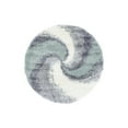 thumbnail image 3 of Unique Loom Soft Touch Shag Collection Area Rug - Selin (4' 1" Round Sage Green/Gray), 3 of 7