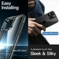 thumbnail image 4 of JETech 5 in 1 Case for iPhone 16 Pro 6.3-Inch with 2 Pack Each Tempered Glass Screen Protectors and Camera Lens Protectors, Non-Yellowing Shockproof Bumper Phone Cover (Black), 4 of 7