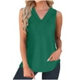 thumbnail image 2 of Wycnly Tank Top for Women Tank Tops Women Lightweight Comfy Tunic Tank Blouses Fashion Solid Sleeveless Tee Shirts Girls Sleeveless Shirt, 2 of 7