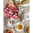 thumbnail image 4 of Black Mountains Kitchen Dish Towels for Drying Dishes Set of 4, Modern Aesthetic Cherry Blossoms Cranes Waffle Weave Microfiber Hand Tea Bathroom Towels Quick Dry & Absorbent Towel 15.7x23.6, 4 of 7