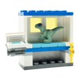 thumbnail image 1 of Minifigura de juguete LEGO Jurassic World Baby Raptor con laboratorio de ADN, 1 of 8